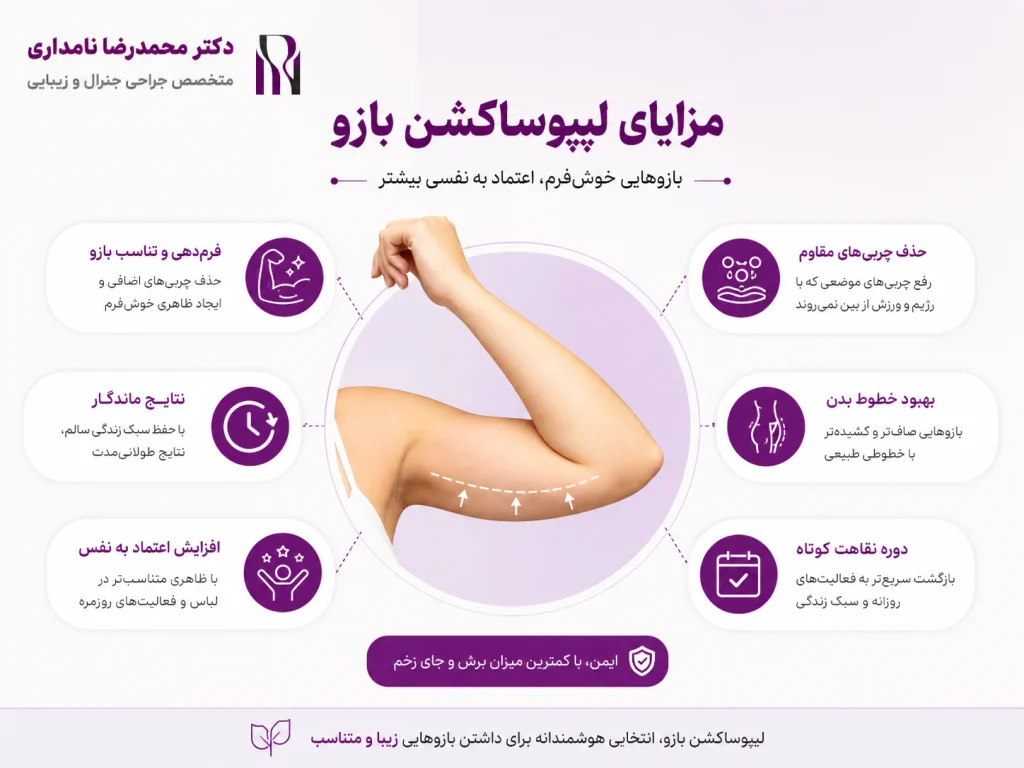 مزایای لیپوساکشن بازو